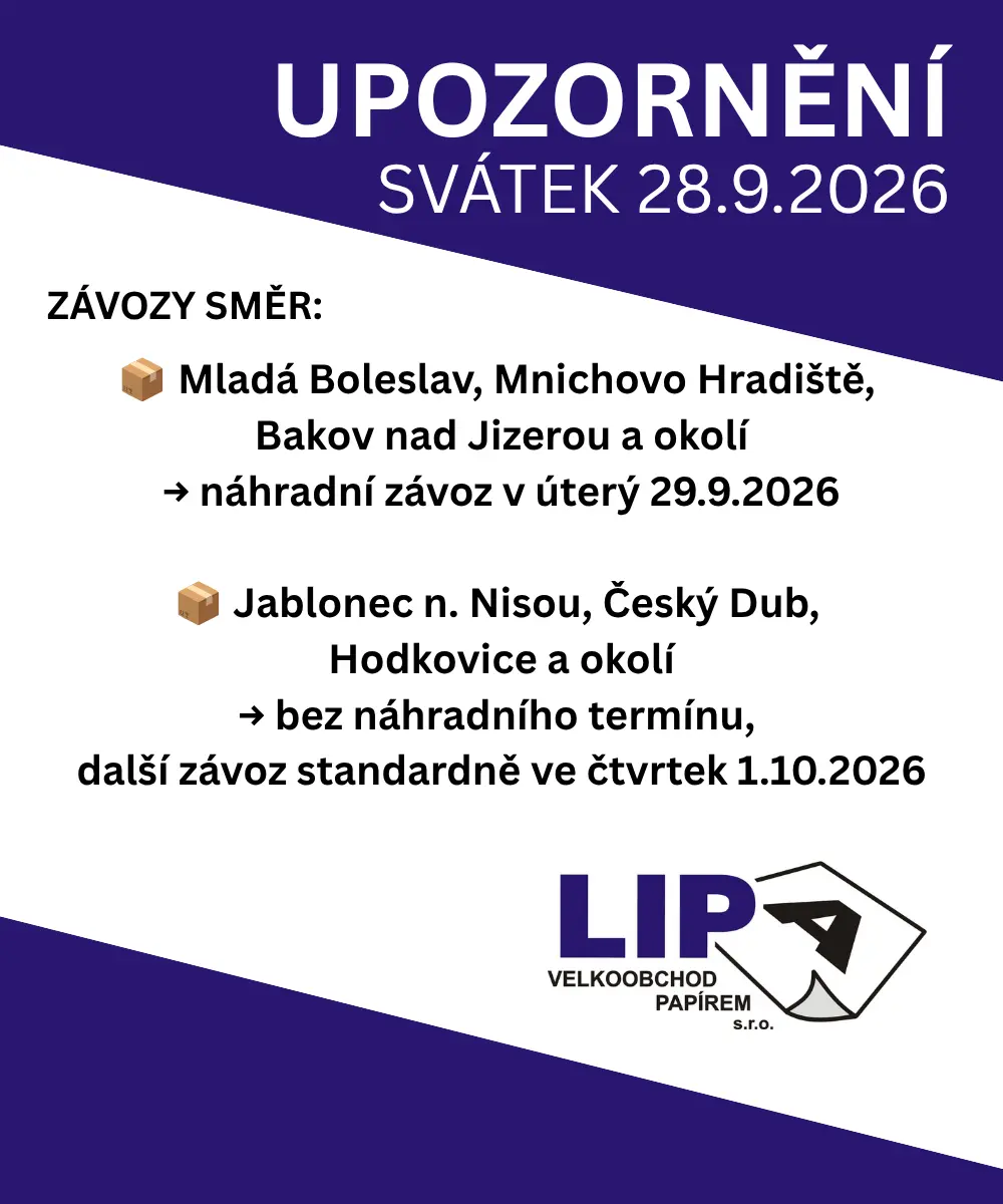 UPOZORNĚNÍ